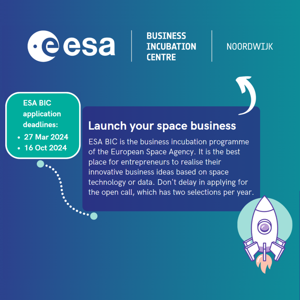 prepare to apply for ESA BIC by the spring (27 Mar) or the fall selection deadline (16 Oct) in 2024