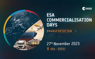 ESA Commercialisation Days event on 27 Nov has a transportation focus