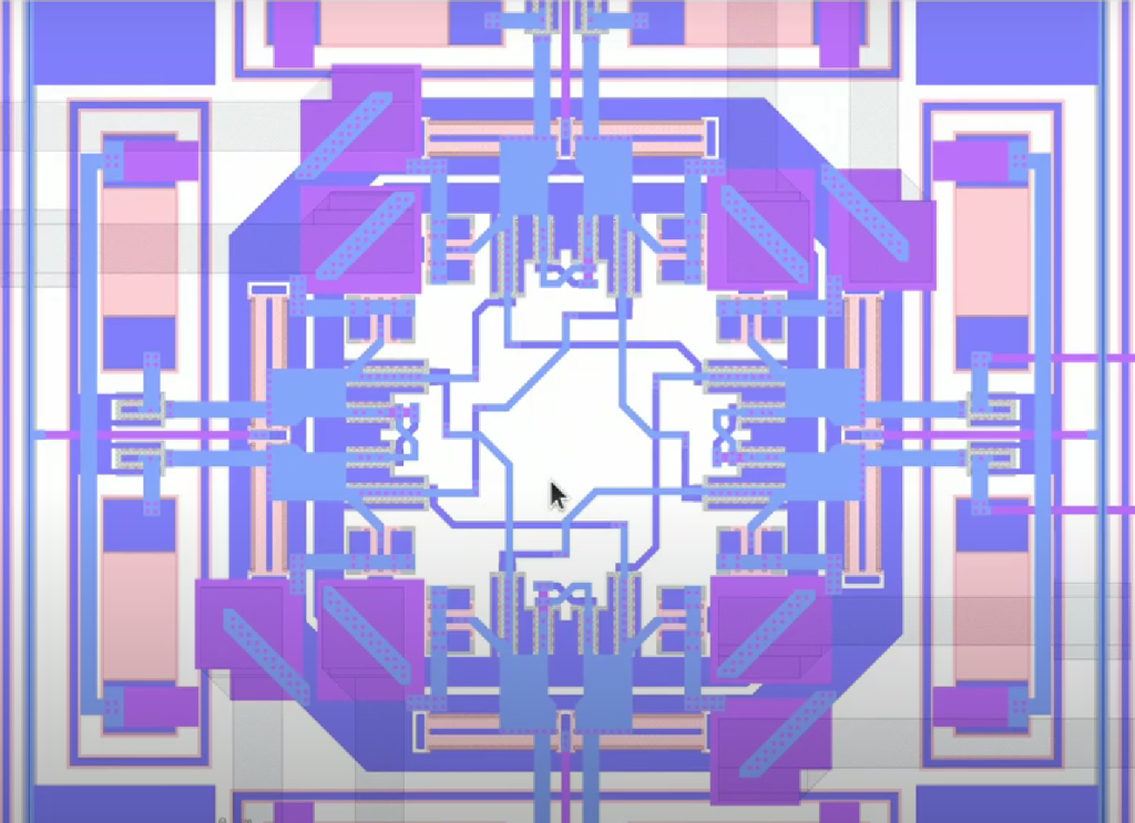 symmetrical design of a voltage-controlled oscillator