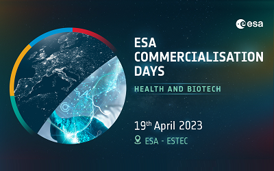 ESA Commercialisation Days event on 19 April focuses on health and biotech