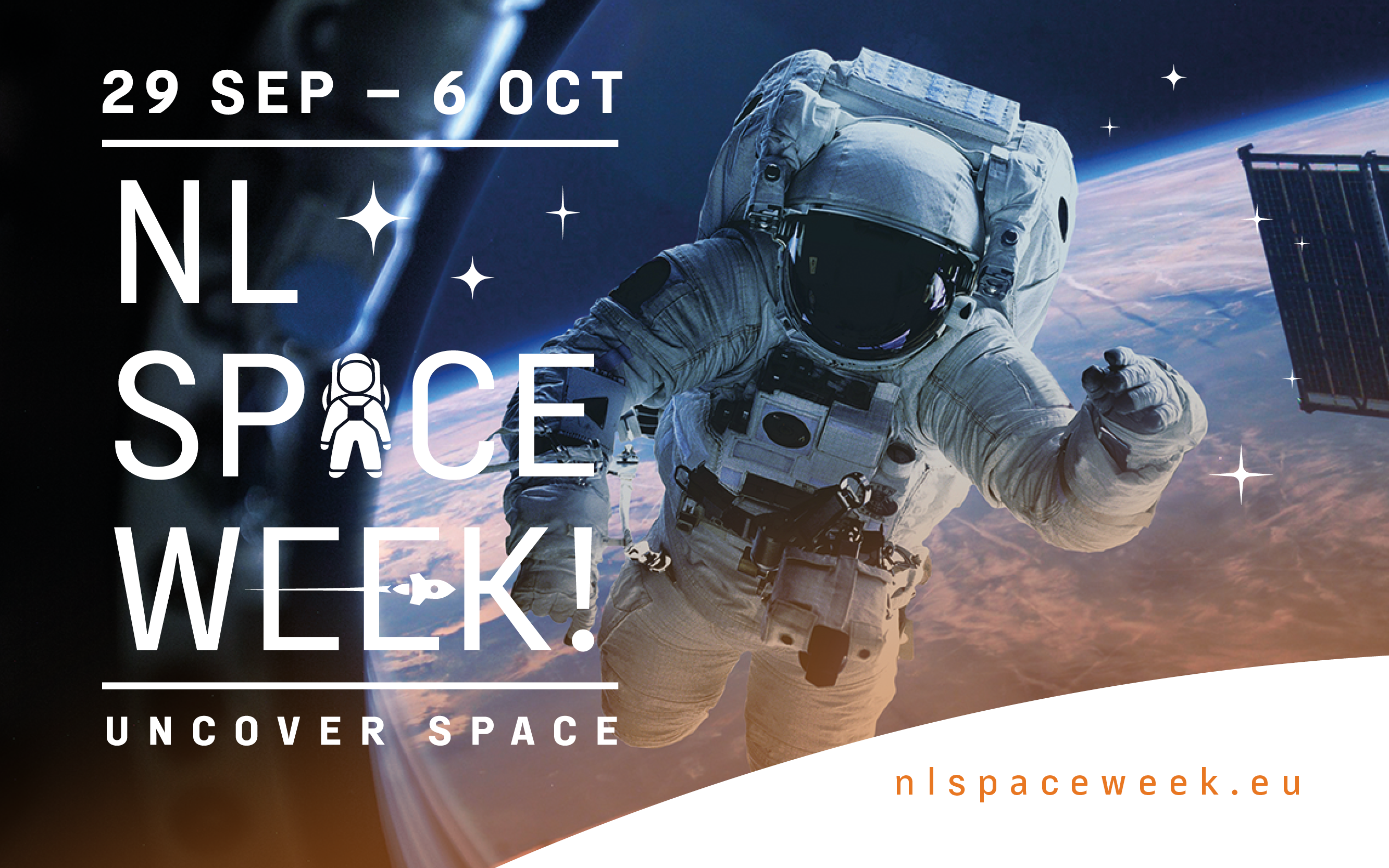 astronaut visual on NL Space Week banner