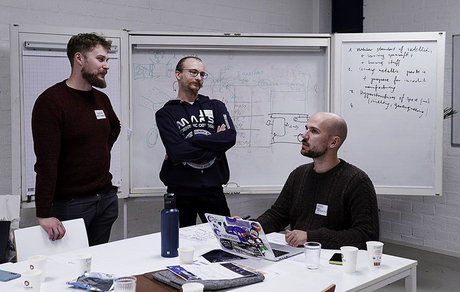 Revolv (Slawomir, Krzysztof, Aleksander) at the ActInSpace 2022 hackathon