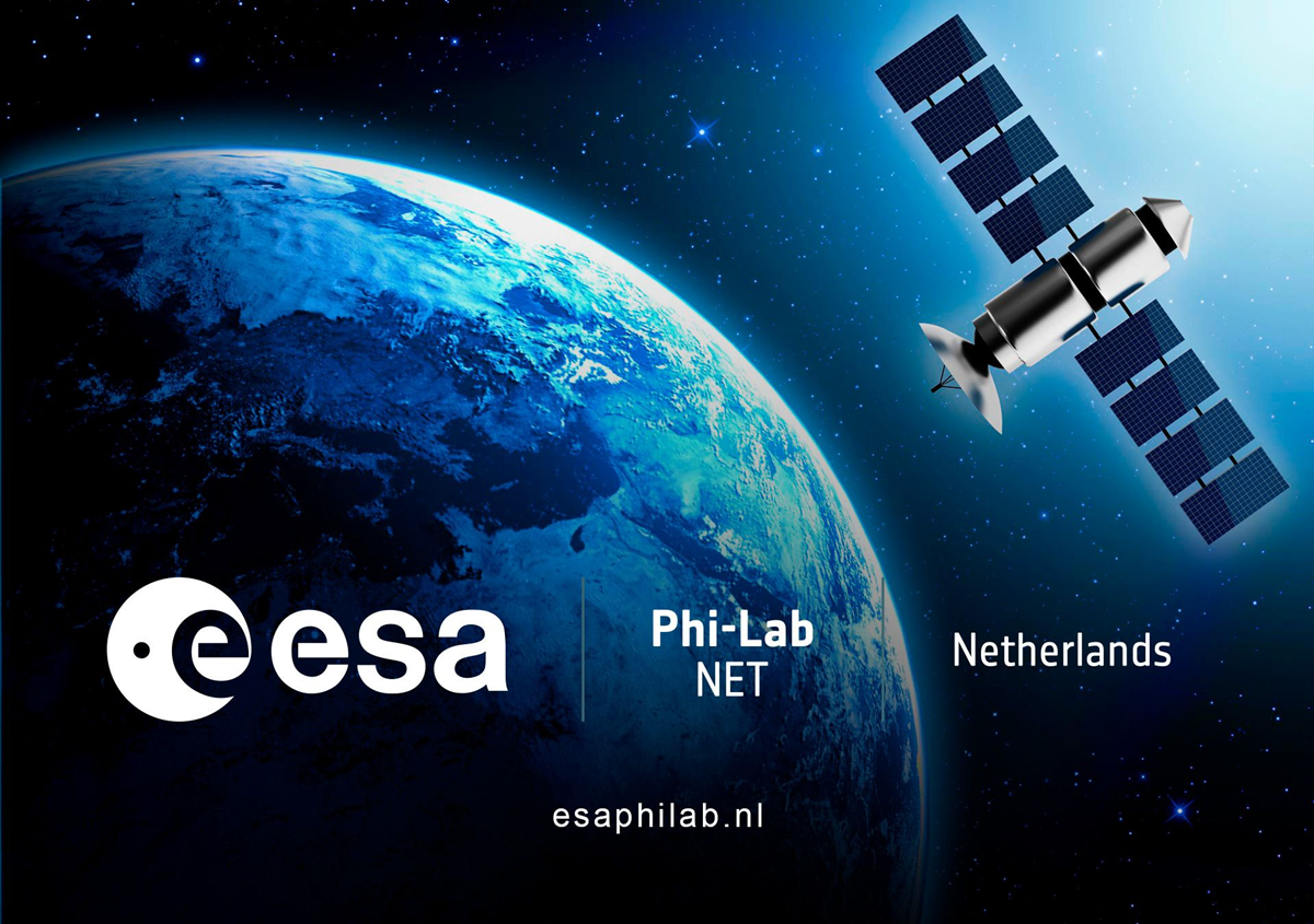 satellite illustration on ESA Phi-Lab Netherlands visual