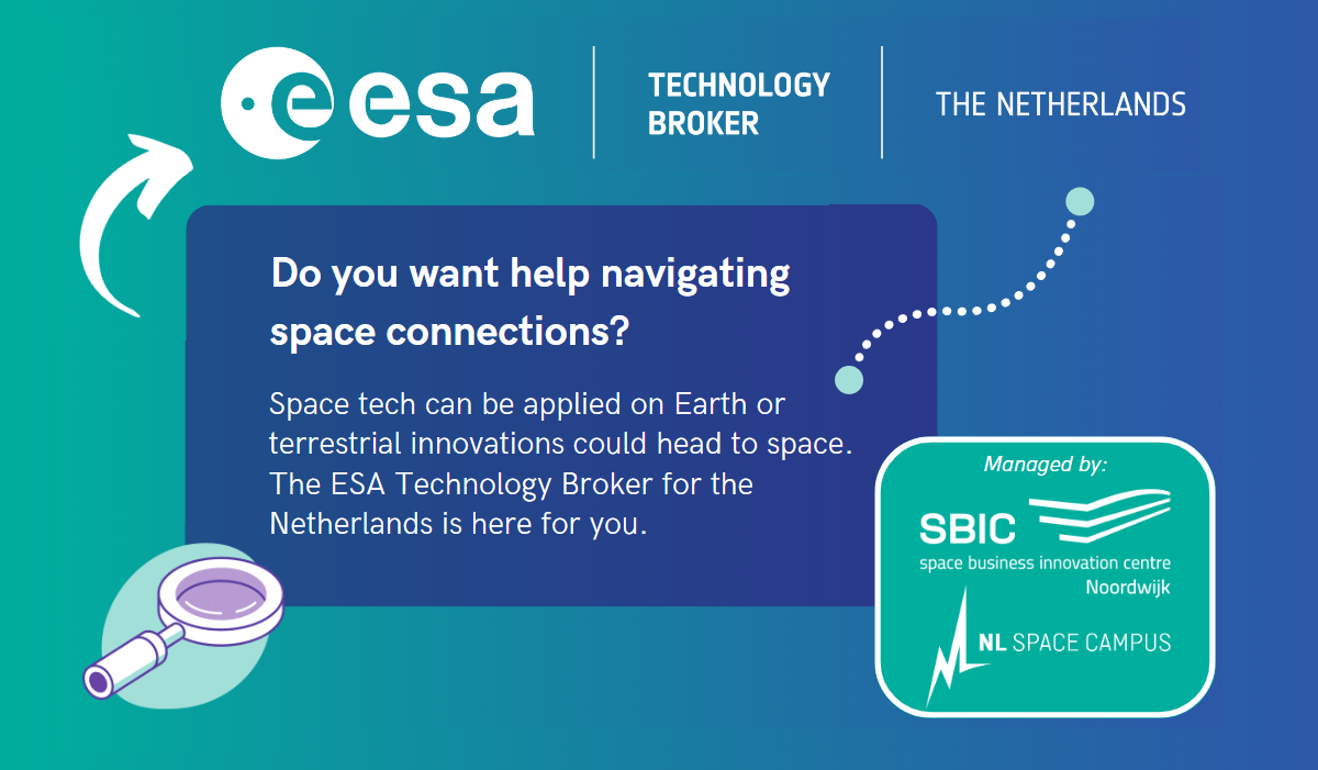 choose the ESA Technology Broker NL to navigate your space connections