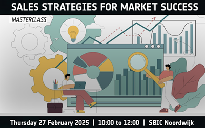 sales related illustration with graphs, pie chart and light bulb