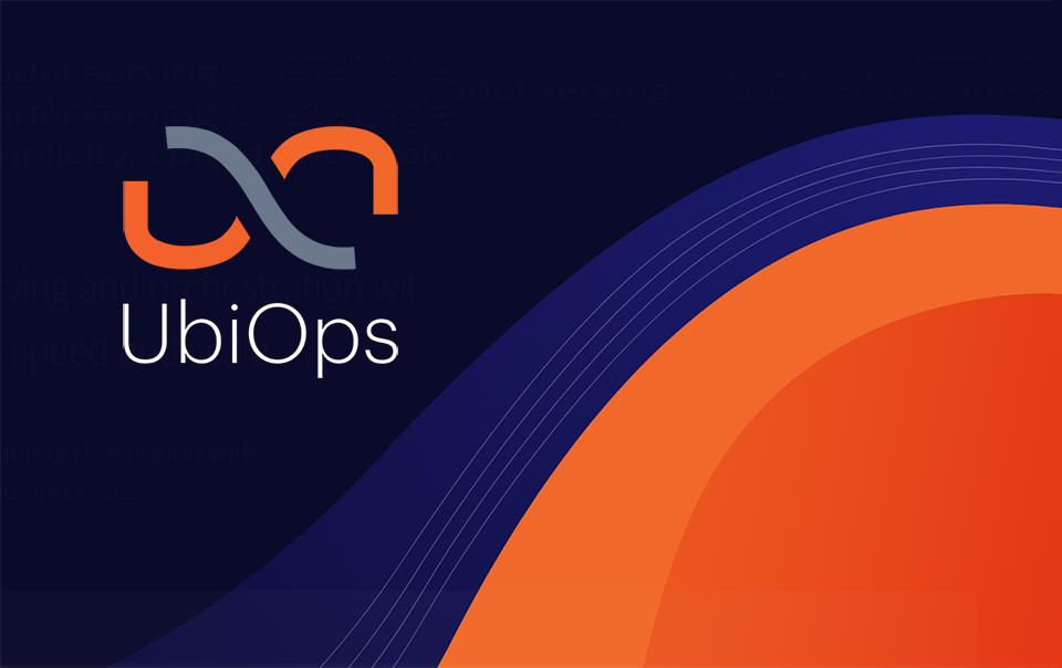 ubiopps logo and graphical curve